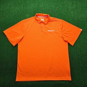 Whataburger Polo Shirt Mens‎ XL Orange Short Sleeve Employee Uniform Work Wear
